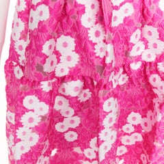 MALENE ODDERSHEDE BACH 2018 Papaver jacquard sleeveless flared midi dress M