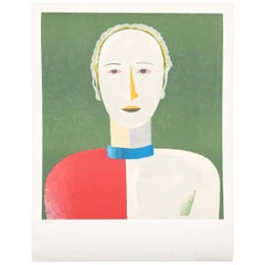 Malevich "Portrait of a Female" Lithography