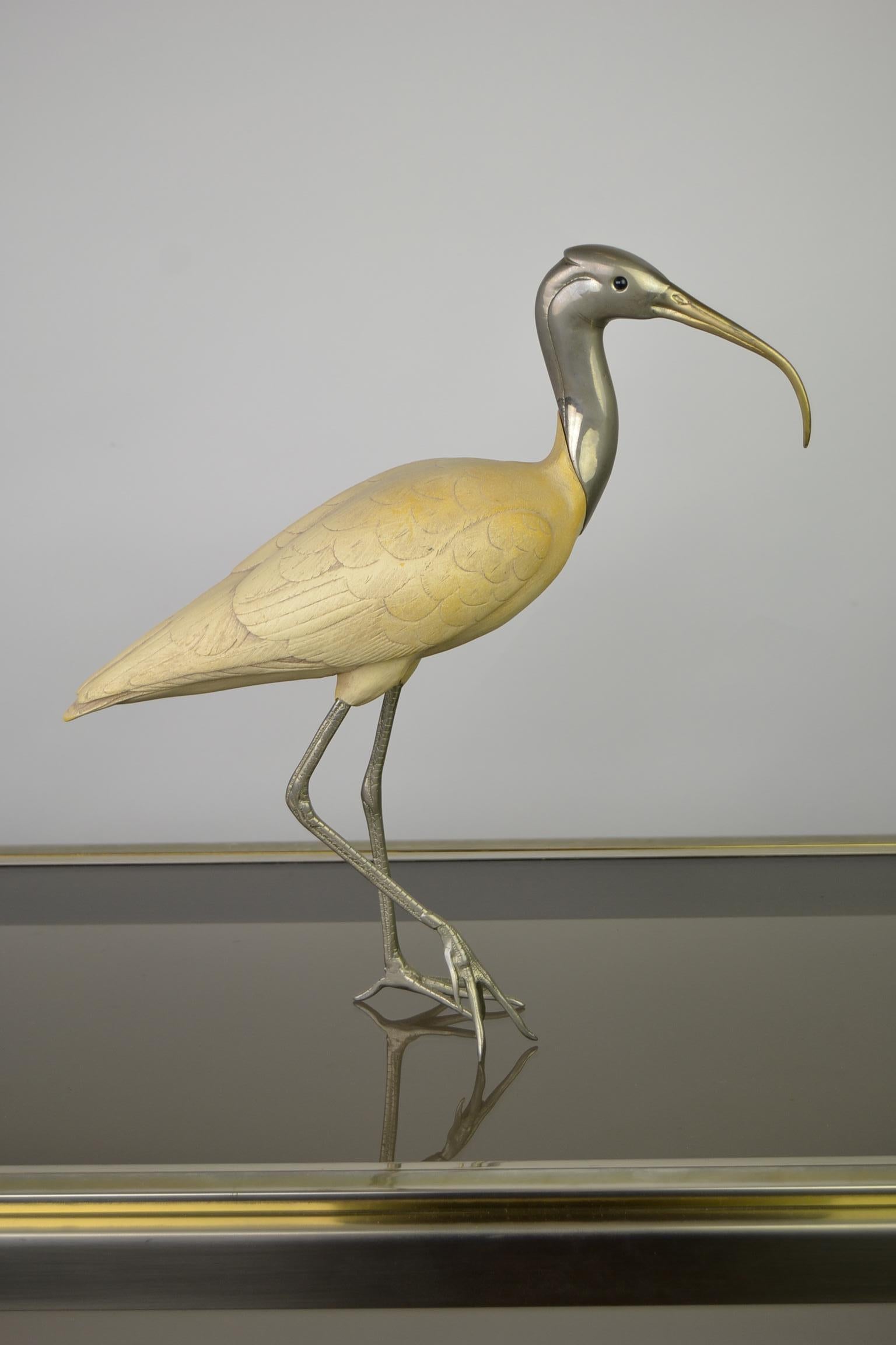 Ibis Bird Sculpture by Malevolti Italy, 1950s 5