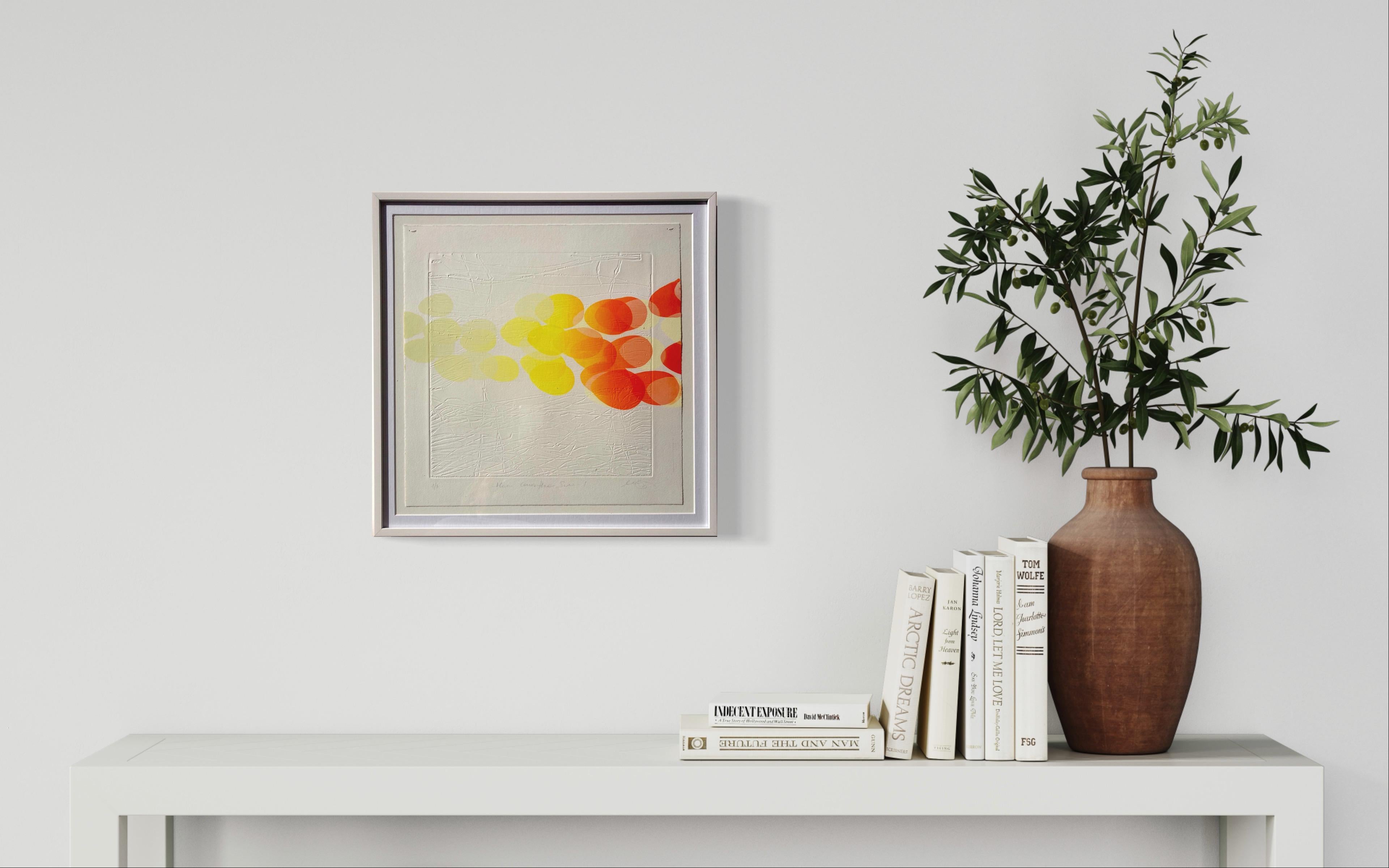 « I Here Comes the Sun I » - Géométrique abstrait Print par Malgorzata Oakes