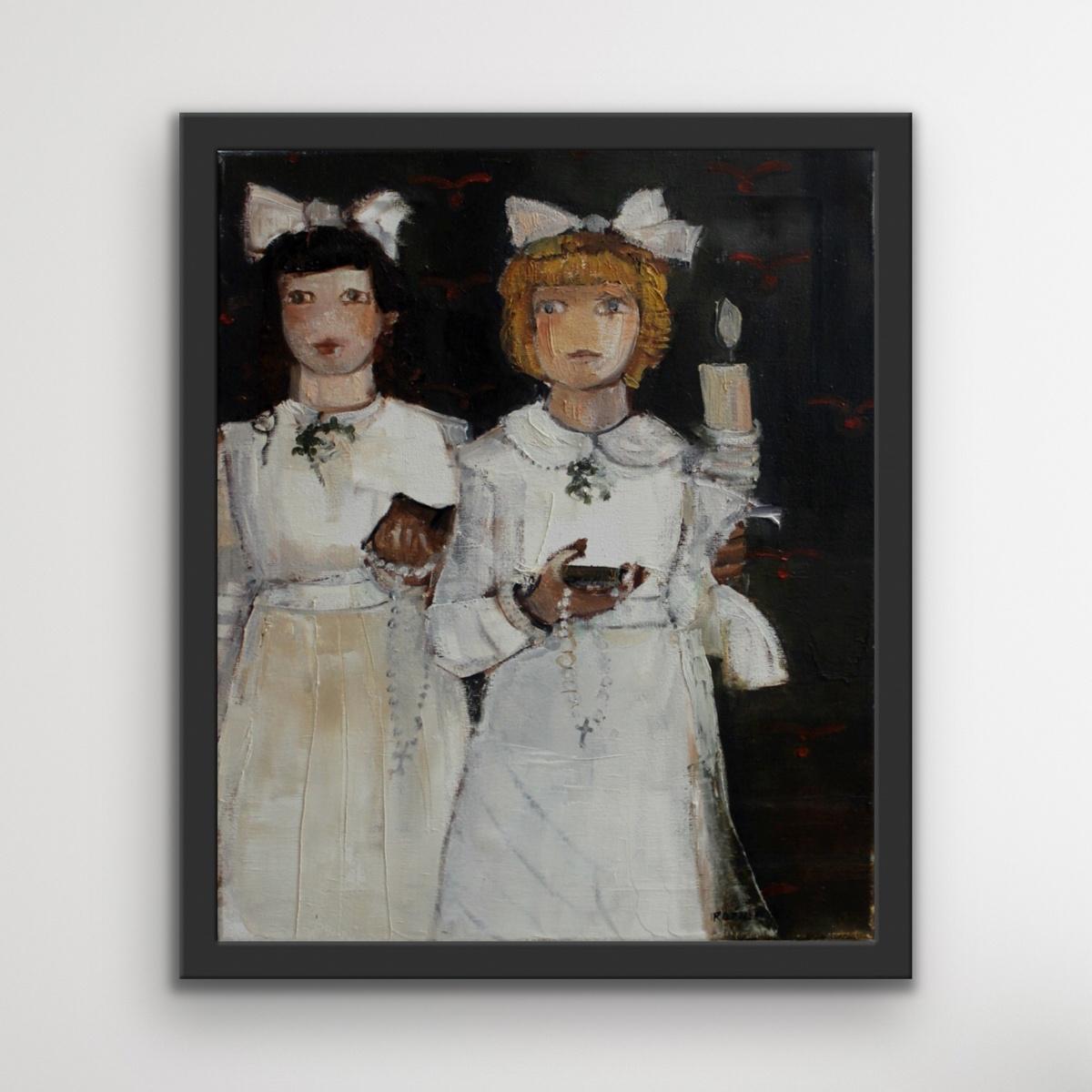 Holy Communion - XXI Century, Contemporary Figurative Oil Painting For Sale 2