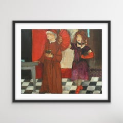 The struggle between good and evil - XXI Century, Figurative Oil Painting