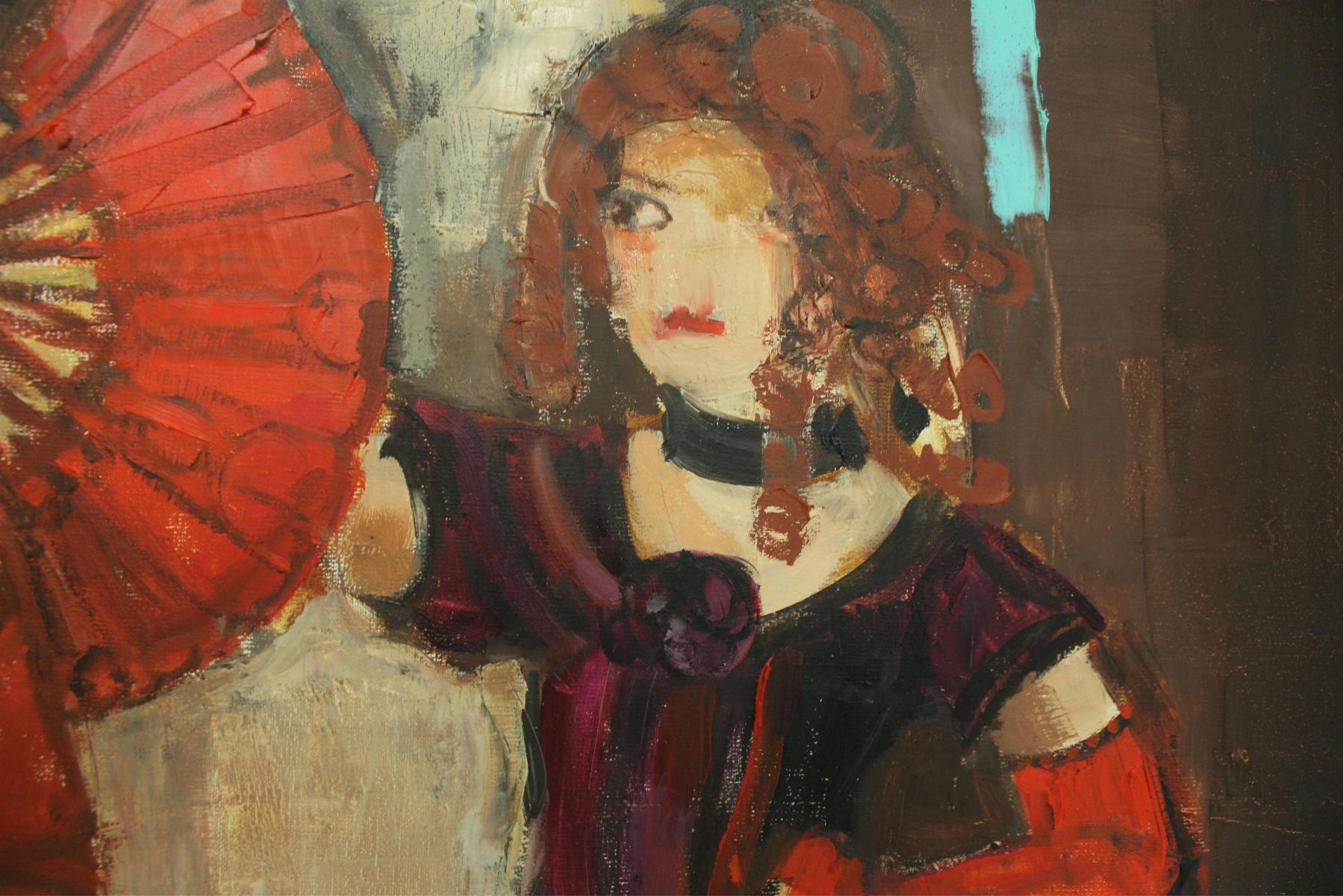 La lotta tra il bene e il male - XXI secolo, Pittura ad olio figurativa in vendita 2