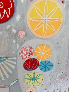 Angels In The City Abstract Painting