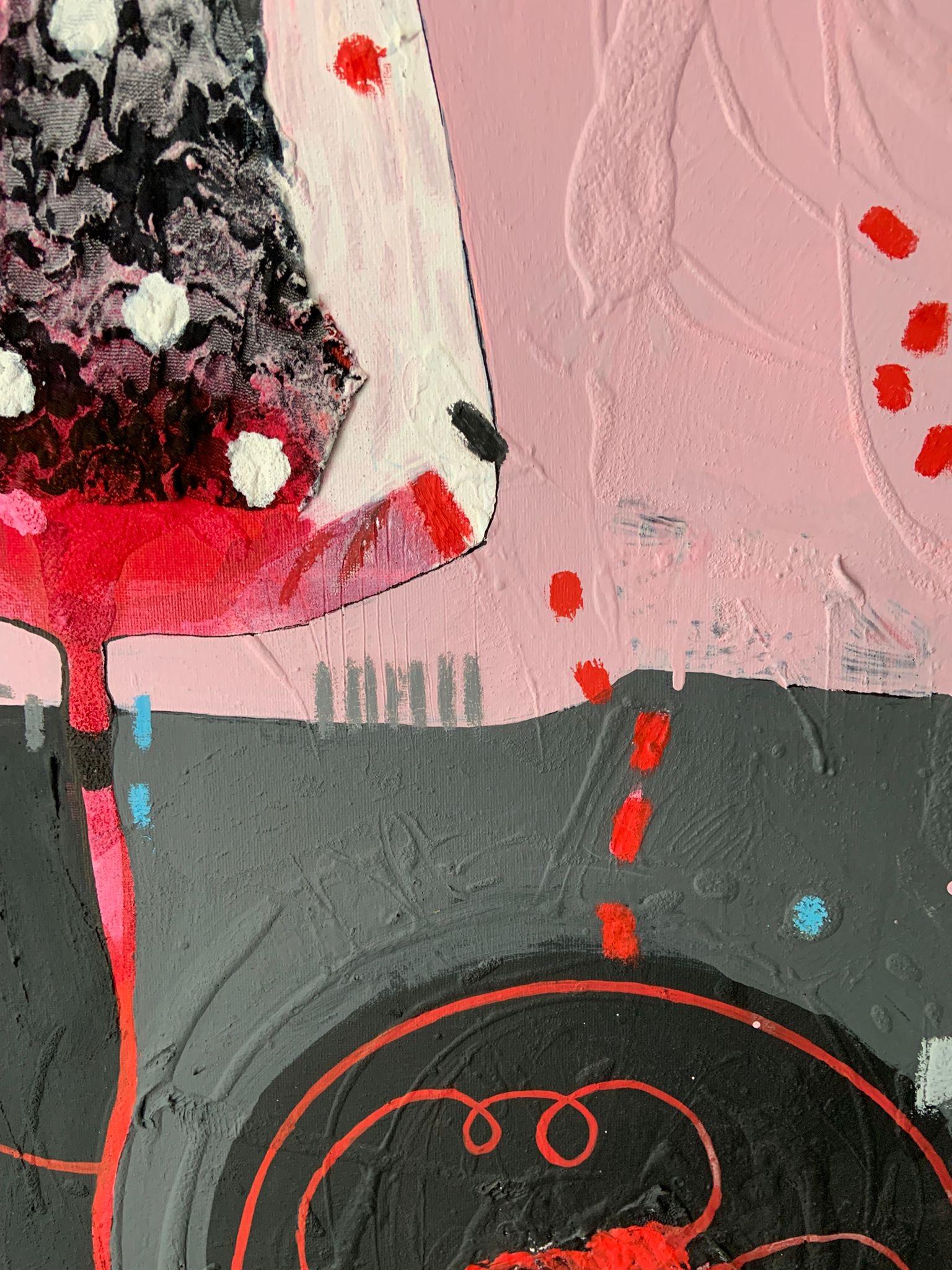 FIESTA - Abstract Expressionist Painting by Malgosia Kiernozycka