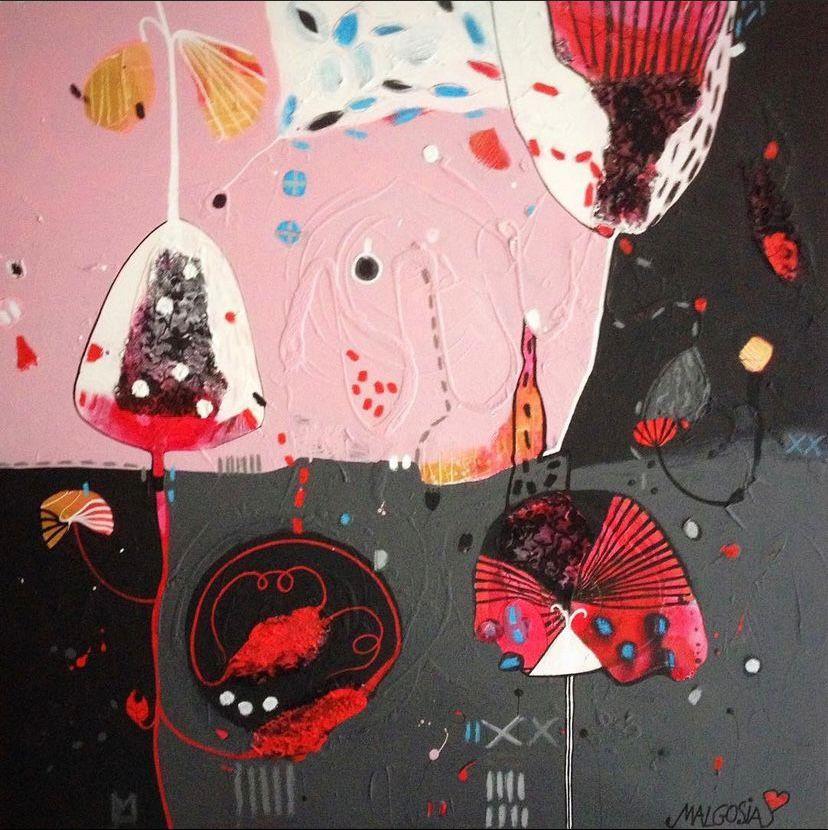 Malgosia Kiernozycka Abstract Painting - FIESTA