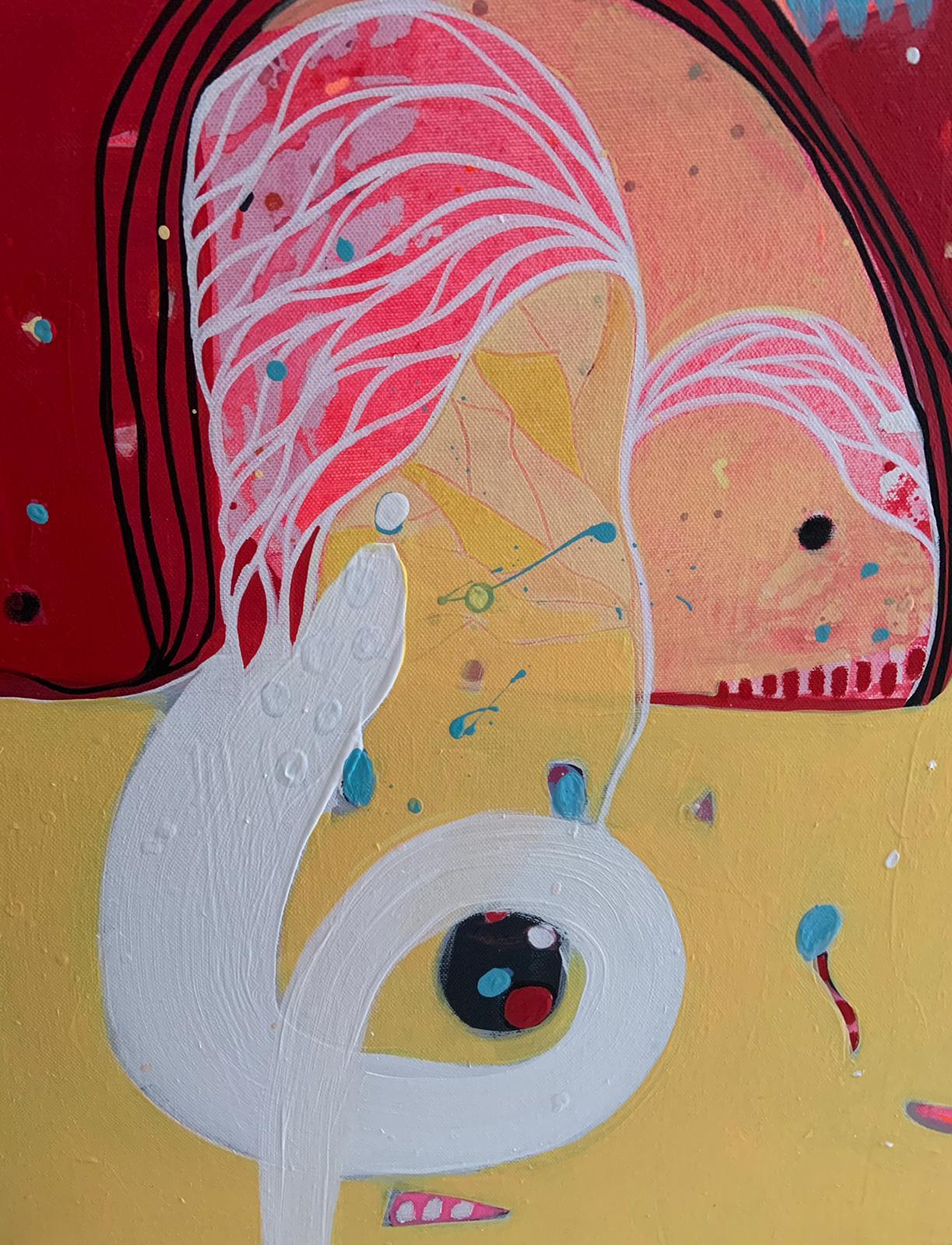 Regalami un po' di sole - Painting Espressionismo astratto di Malgosia Kiernozycka