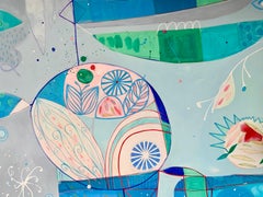 Grapevine Blue Abstract