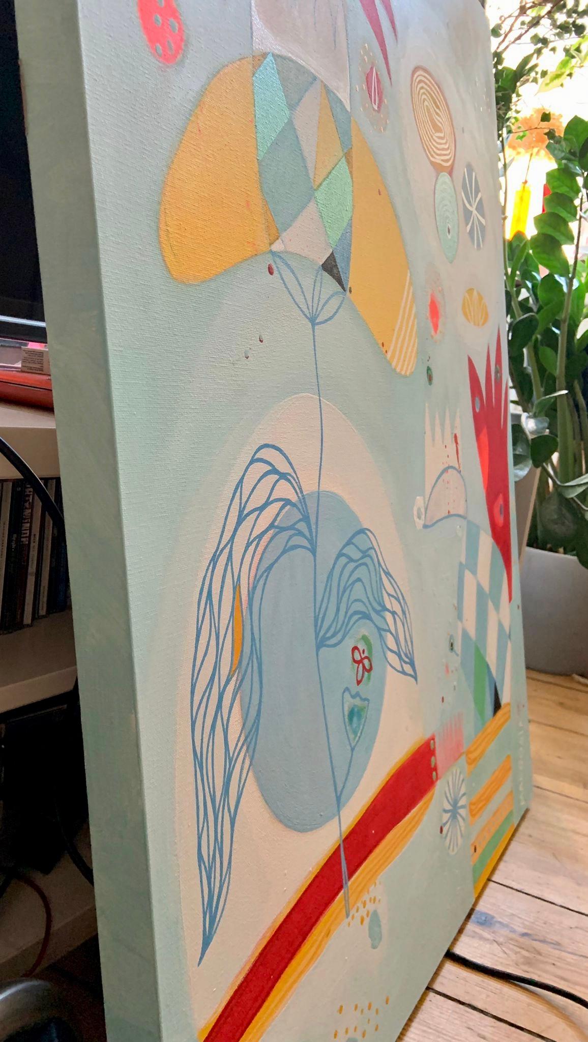 Peekaboo I Abstracto contemporáneo en venta 1