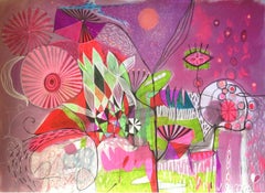Sweet Night Work On Paper Figurative Abstraction