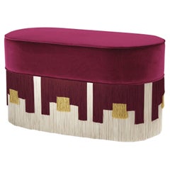 Mali Arc-Design Burgundy Bench by Lorenza Bozzoli