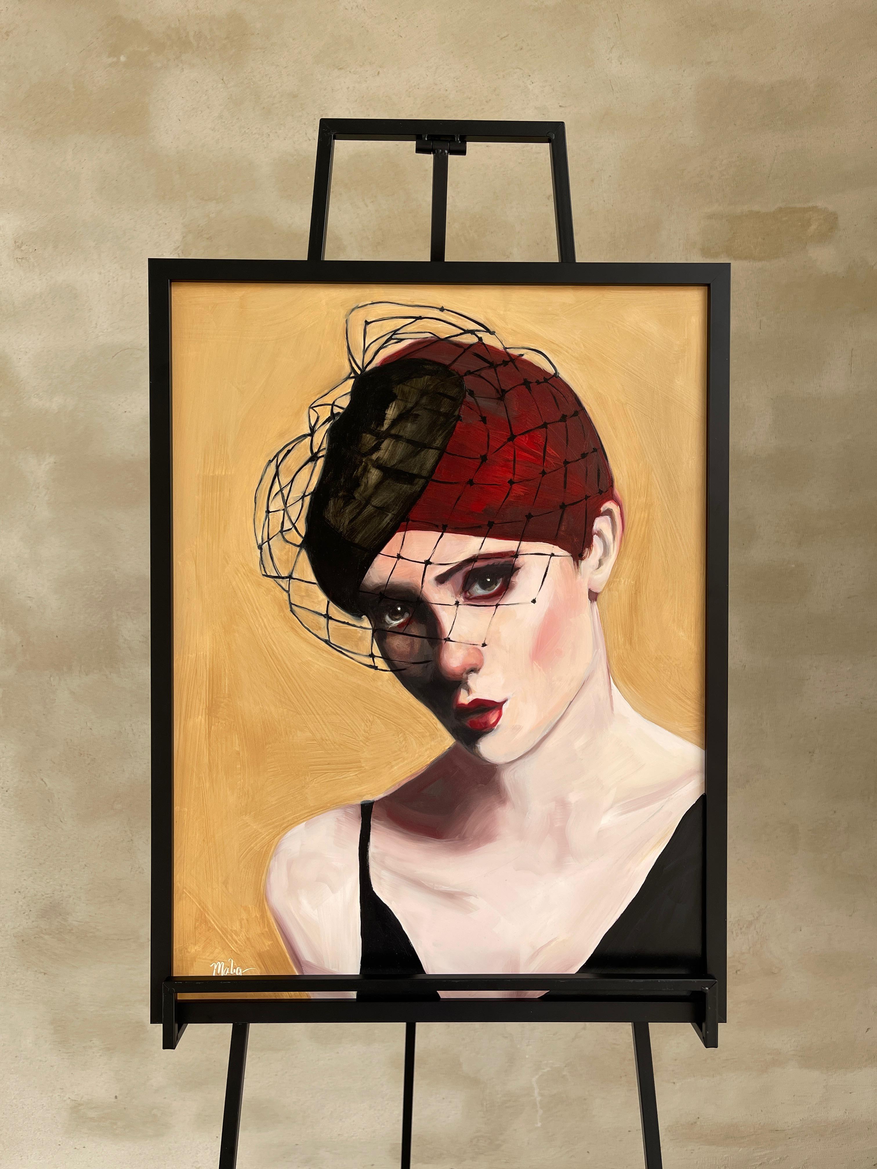 Fascinator, Oil Painting For Sale 1