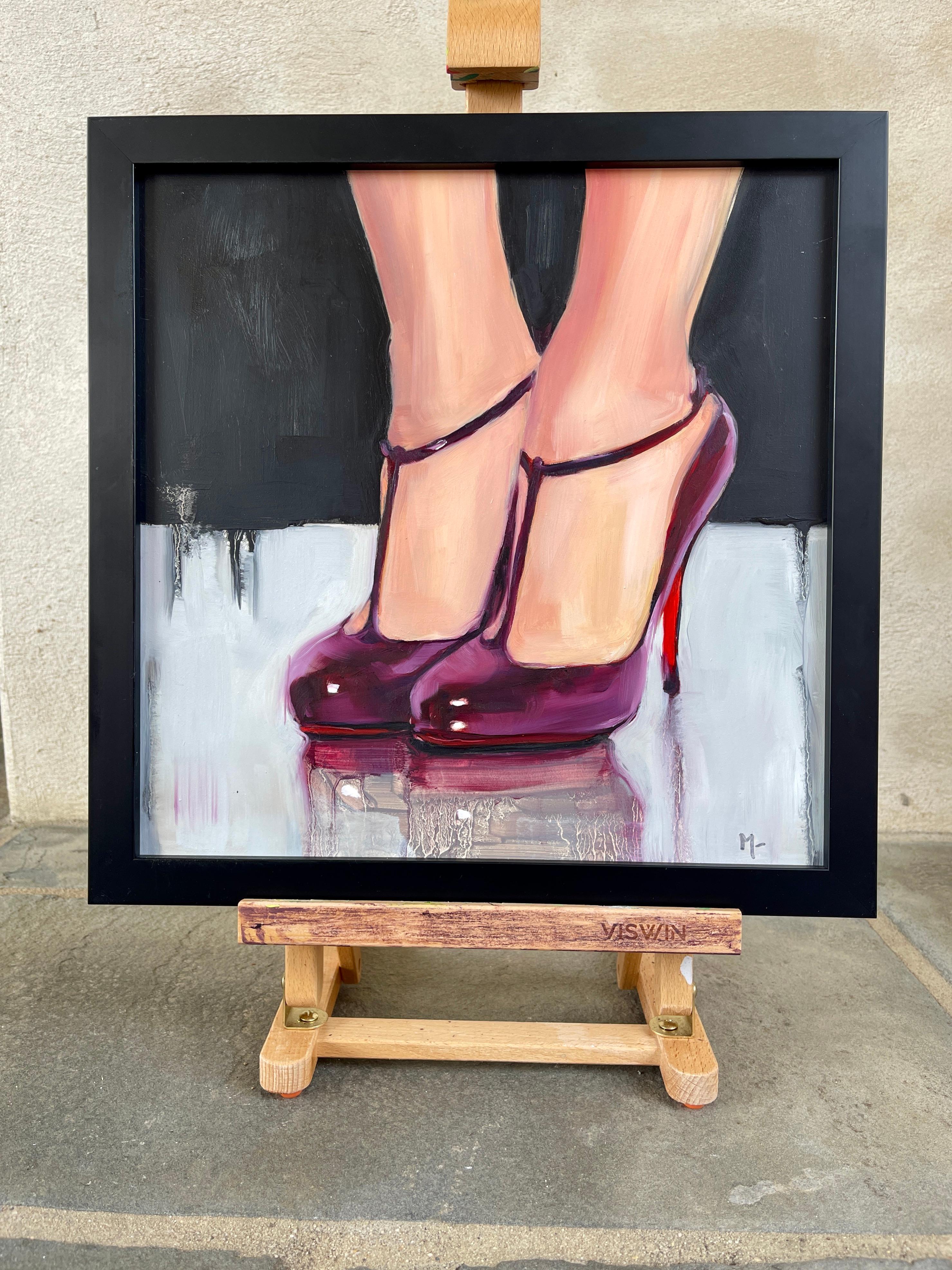 Louboutin Ditassima (in Borgogna), Pittura ad olio - Painting Contemporaneo di Malia Pettit