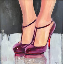 Used Louboutin Ditassima (in Burgundy), Oil Painting