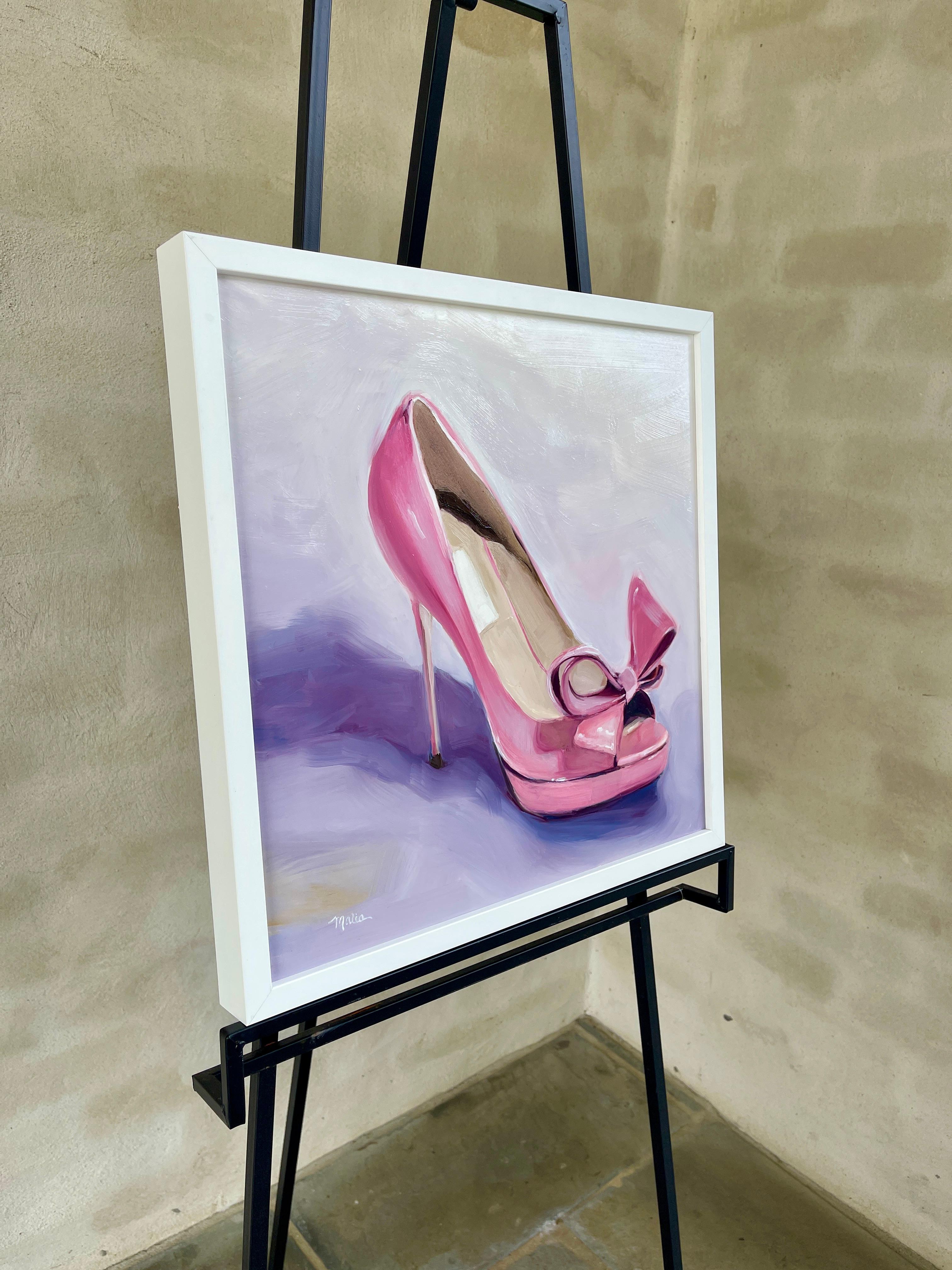 Valentino Peep Toe, Pintura al óleo - Painting de Malia Pettit