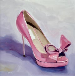 Used Valentino Peep Toe, Oil Painting