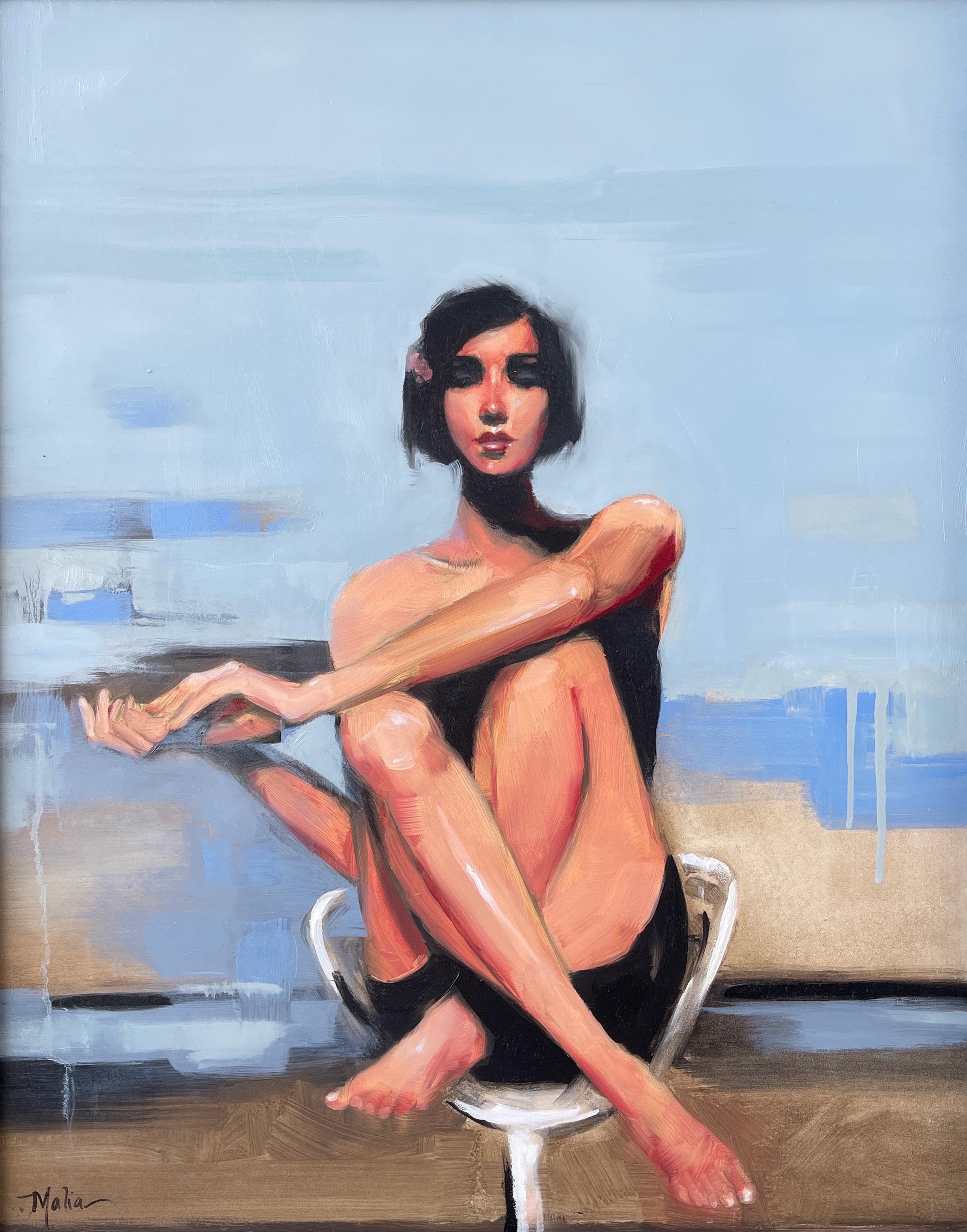 Malia Pettit Figurative Painting - Your Reflection, Oil Painting