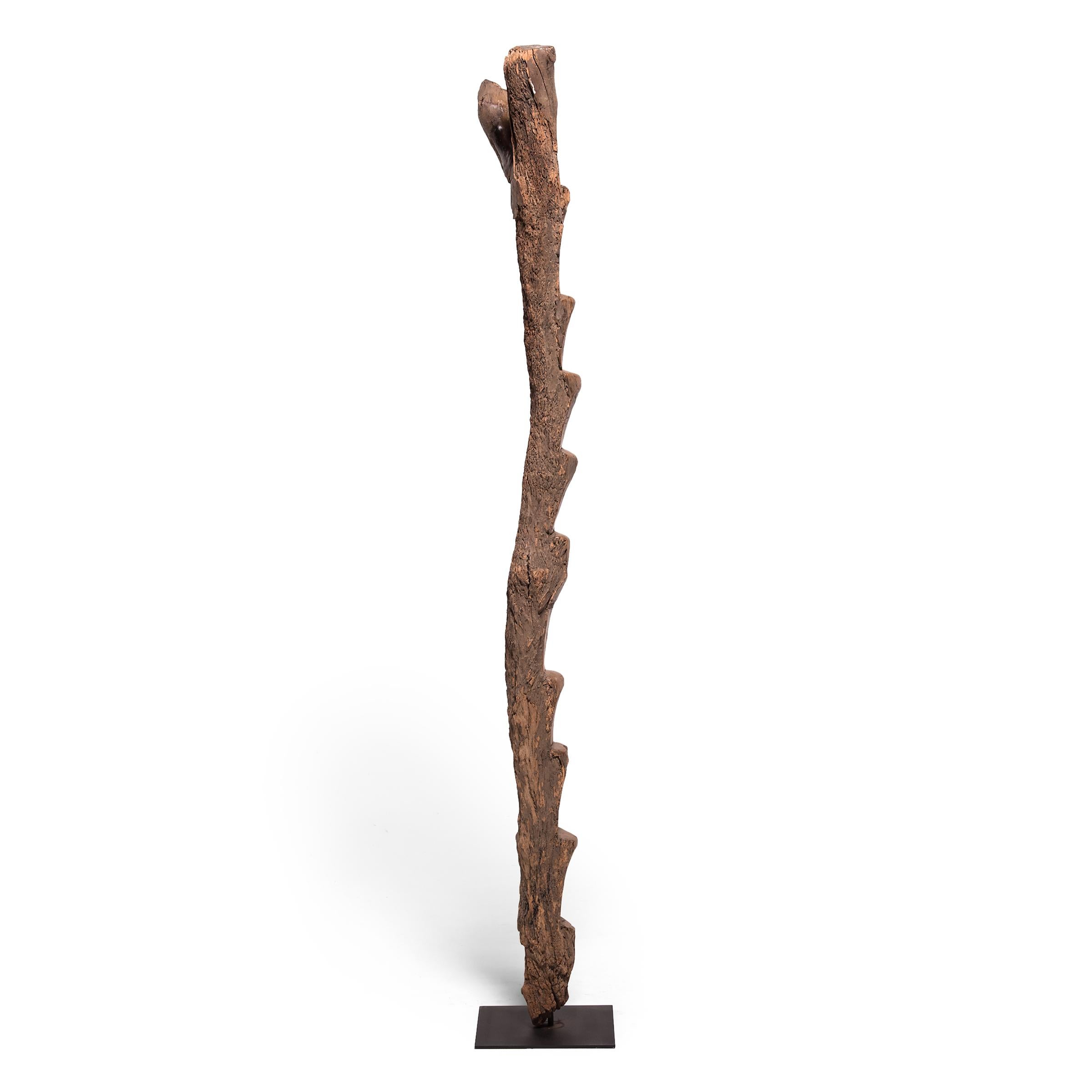 Hand-Carved Malian Dogon Ladder Sculpture