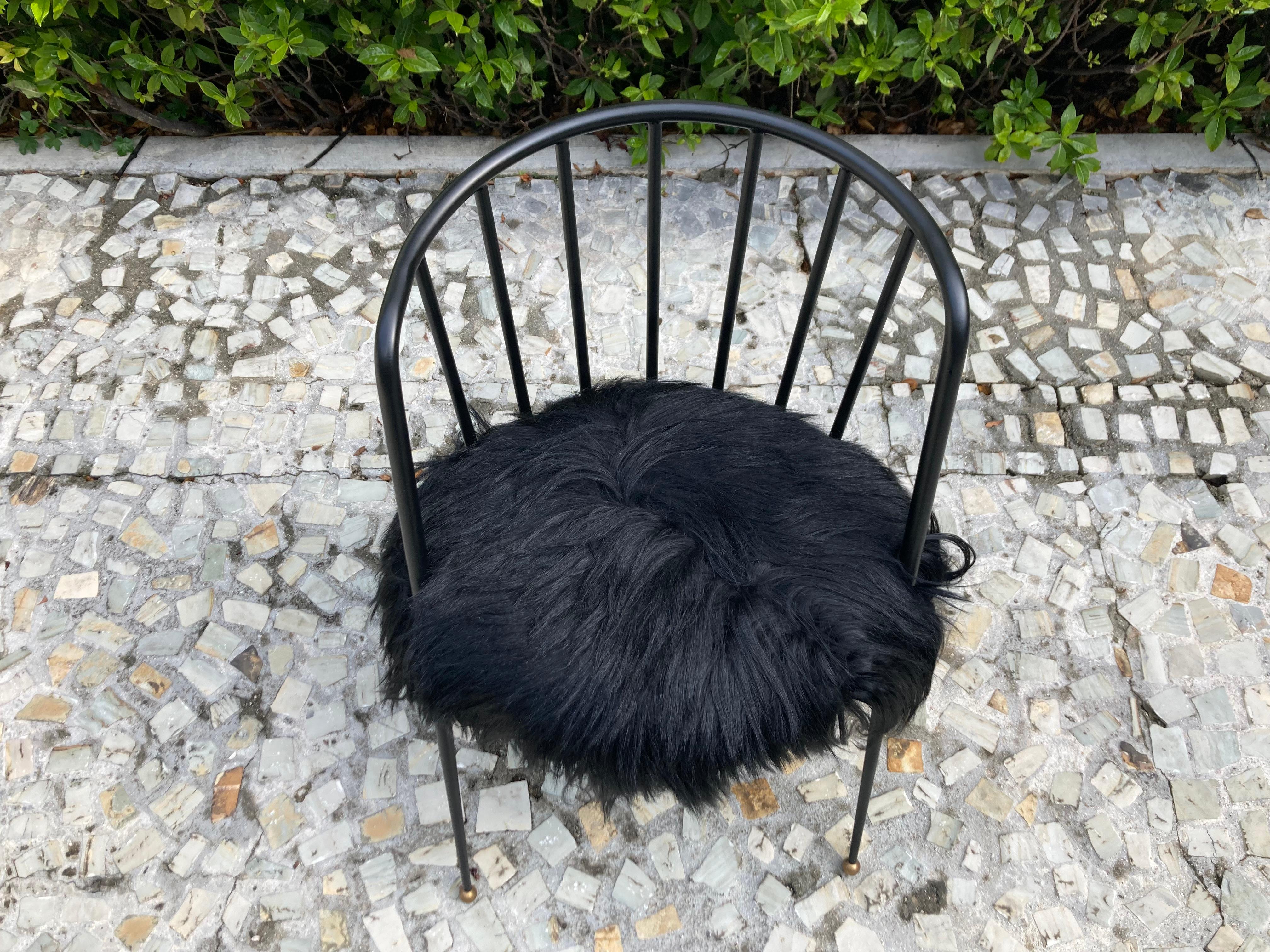 Modern Malibu Chair by Kelly Wearstler, Black