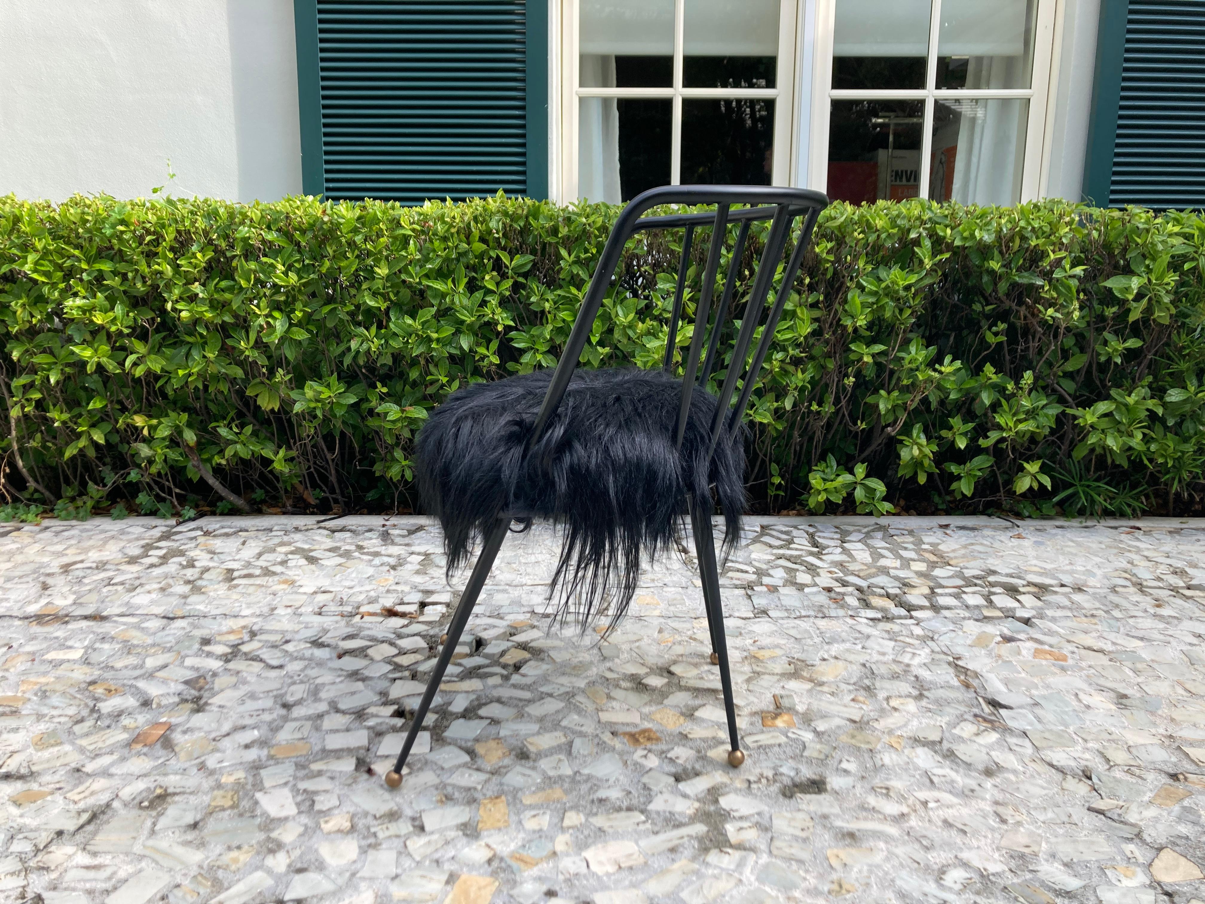Contemporary Malibu Chair by Kelly Wearstler, Black