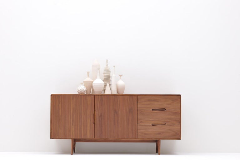 Italian Malibù Contemporary Sideboard in walnut or Ash Wood, by Morelato For Sale