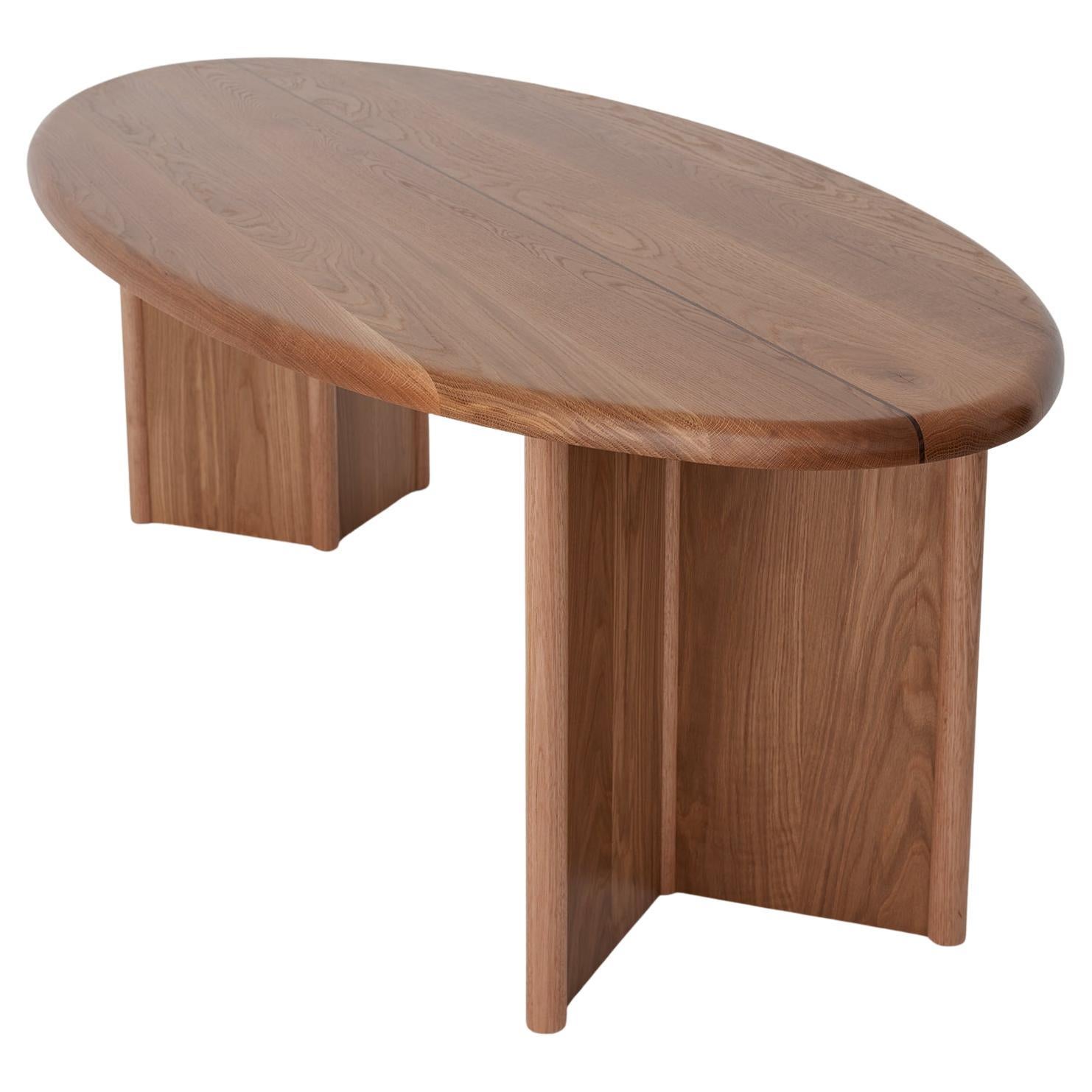 Table de salle à manger Malibu de Daniel Boddam, chêne naturel en vente
