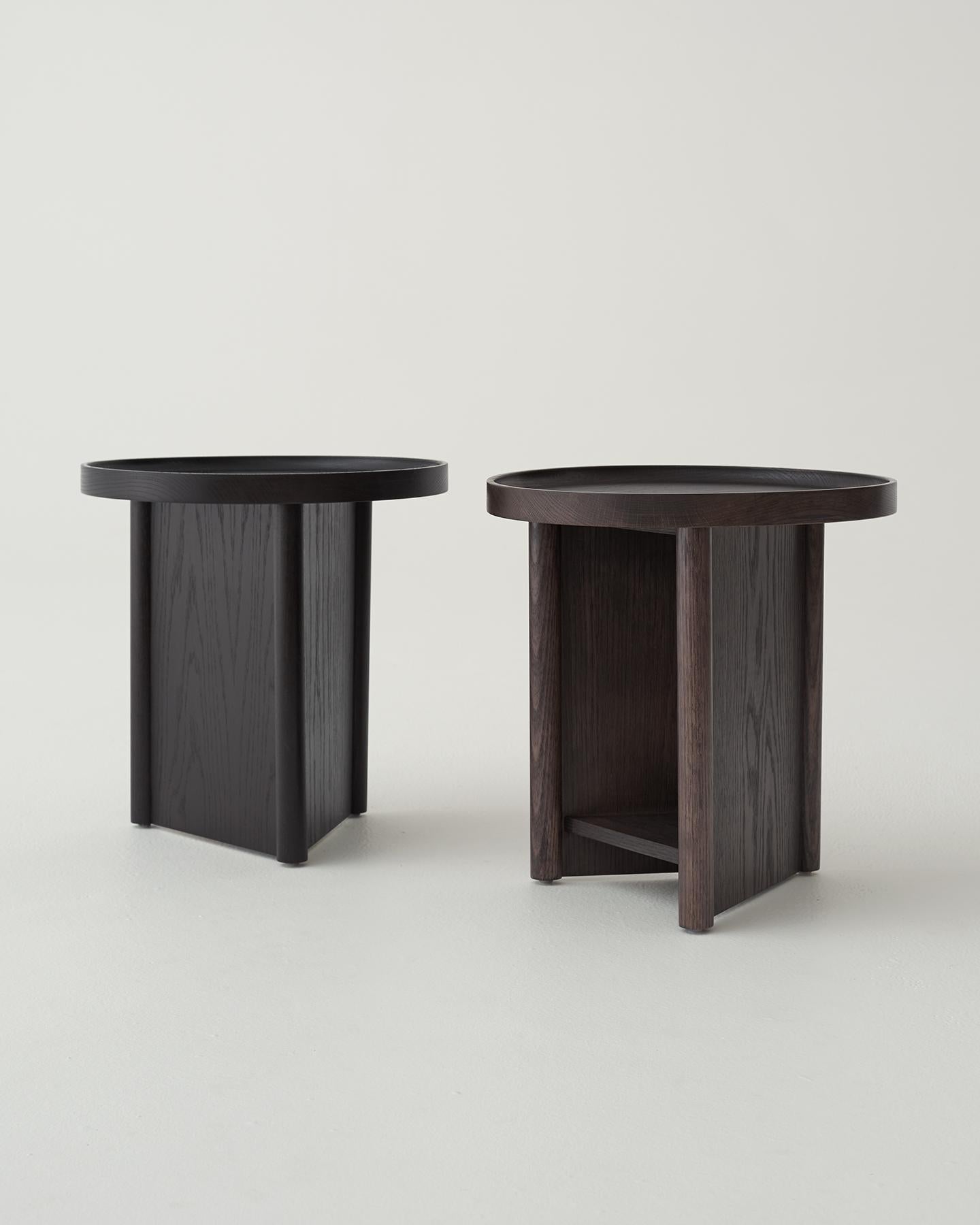 Malibu Side Table by Daniel Boddam, Smoked or Stained Oak In New Condition For Sale In Sydney, NSW