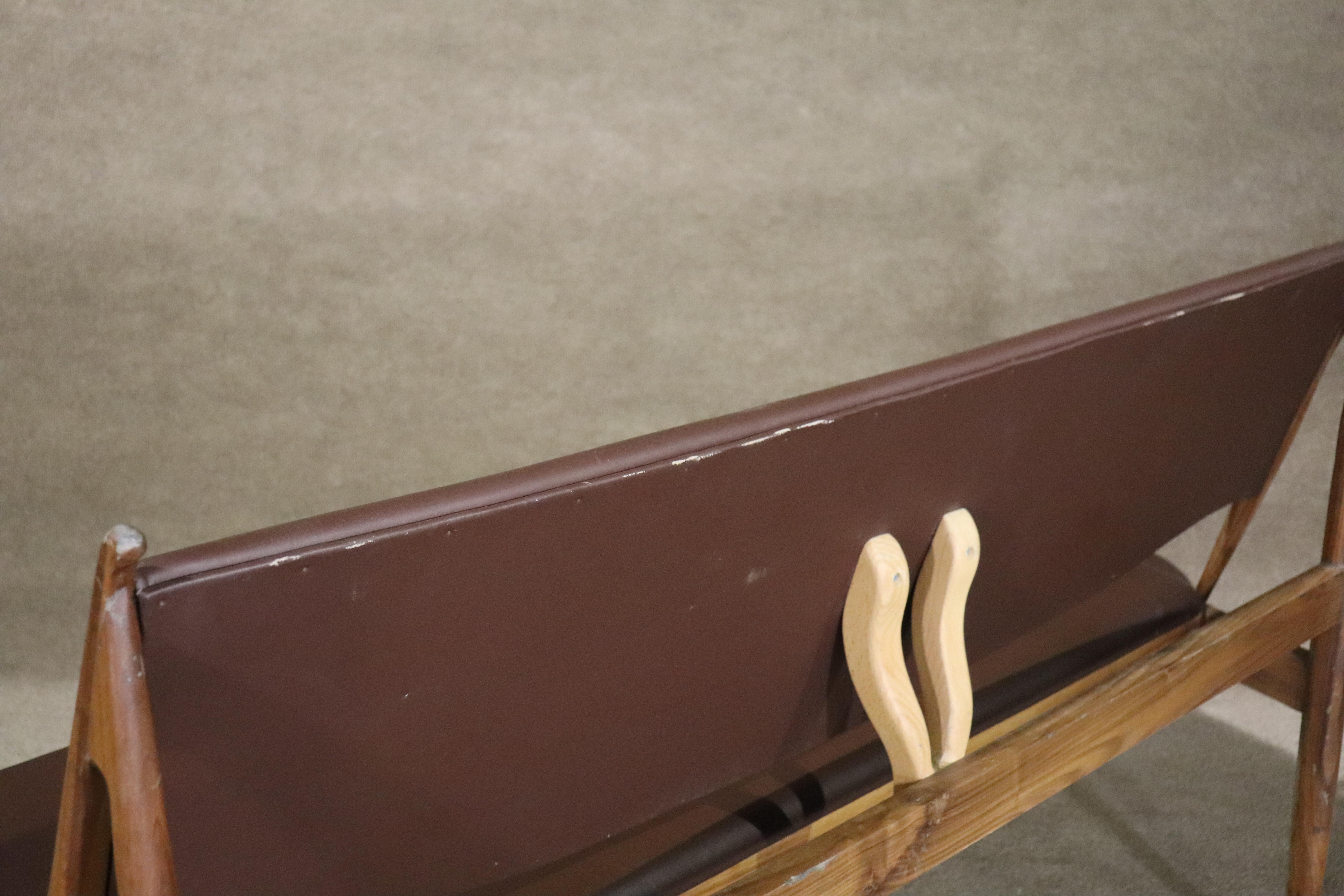 Leather 'Malin' Sofa Bench For Sale