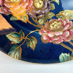 Vintage Decorative Wall Plaque, Victorian Style - Lustreware by Maling Pottery