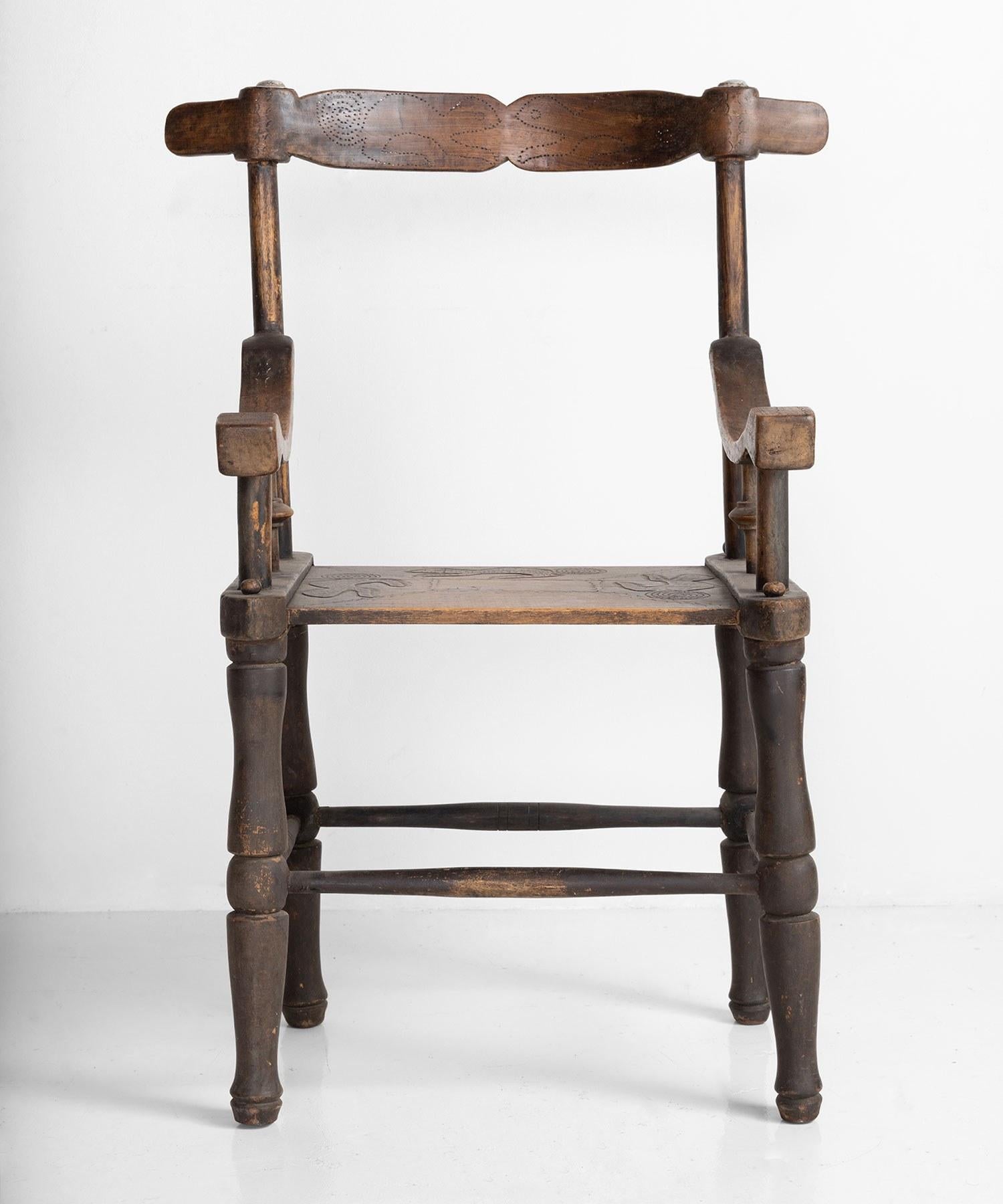 Hand-Carved Malinke Prestige Chair