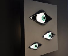 « Malizia » - Collection Quasars - « Eyes » Sculpture murale lumineuse
