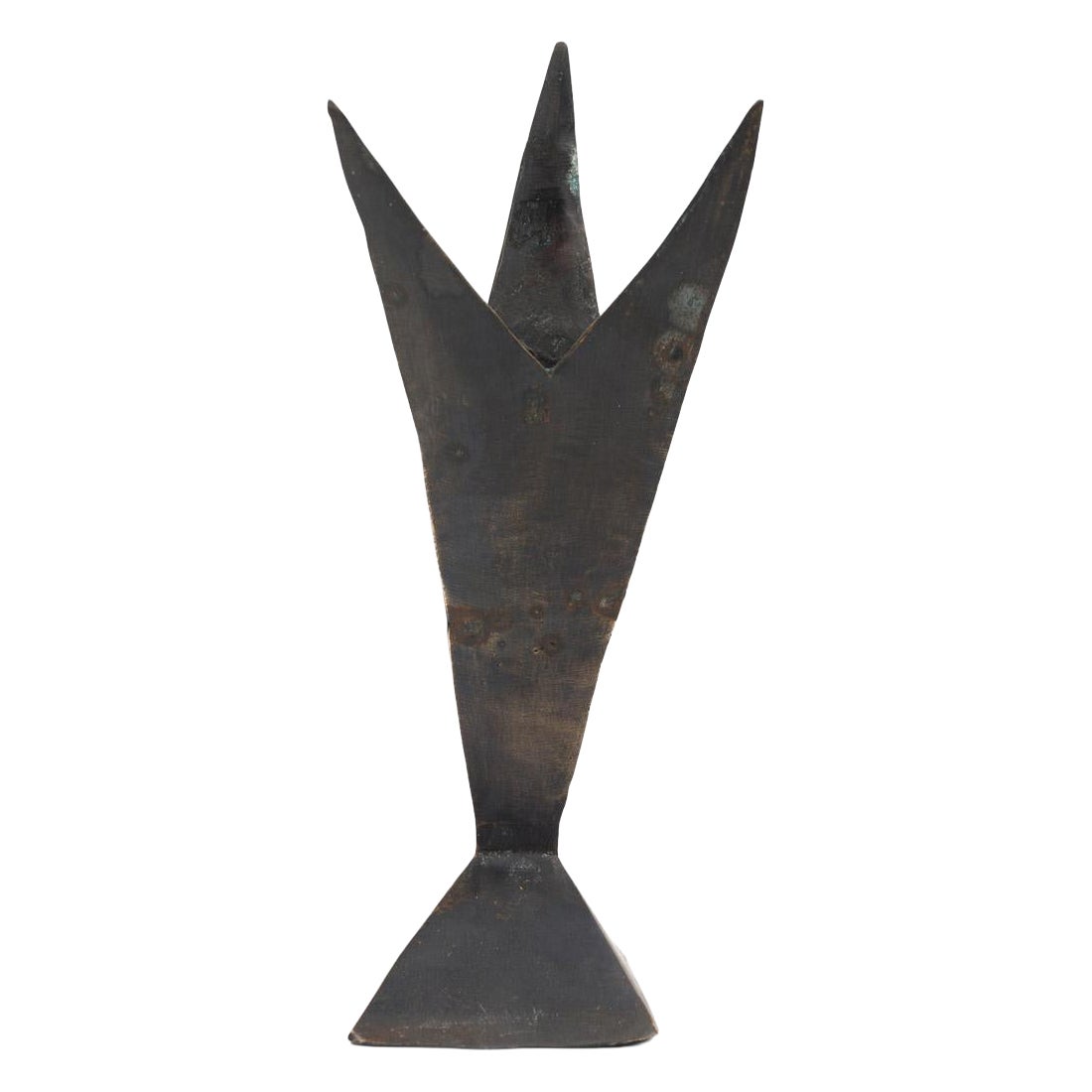 "Mallard" Sculpture abstraite contemporaine brutaliste en bronze à édition limitée