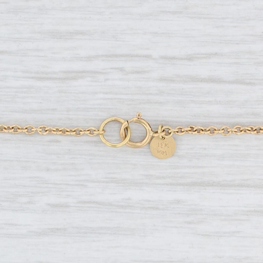Briolette Cut Mallary Marks Tibetan Lace Gemstone Statement Pendant Necklace 18k Gold 17.5