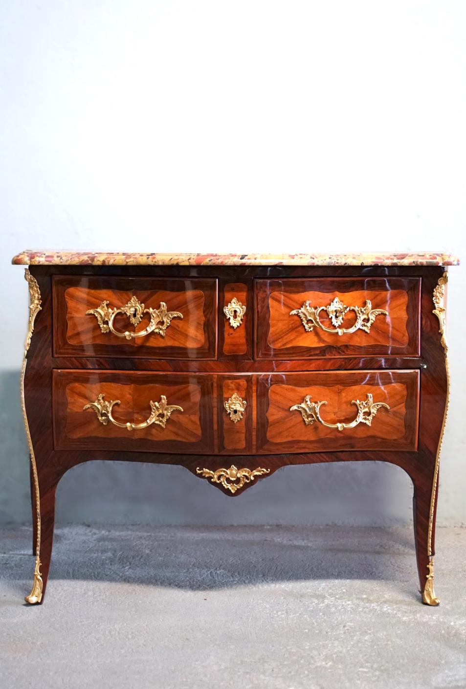 Malle Louis Noël Stamped Wooden Chest Of Drawers, Paris 18th Century For Sale 7
