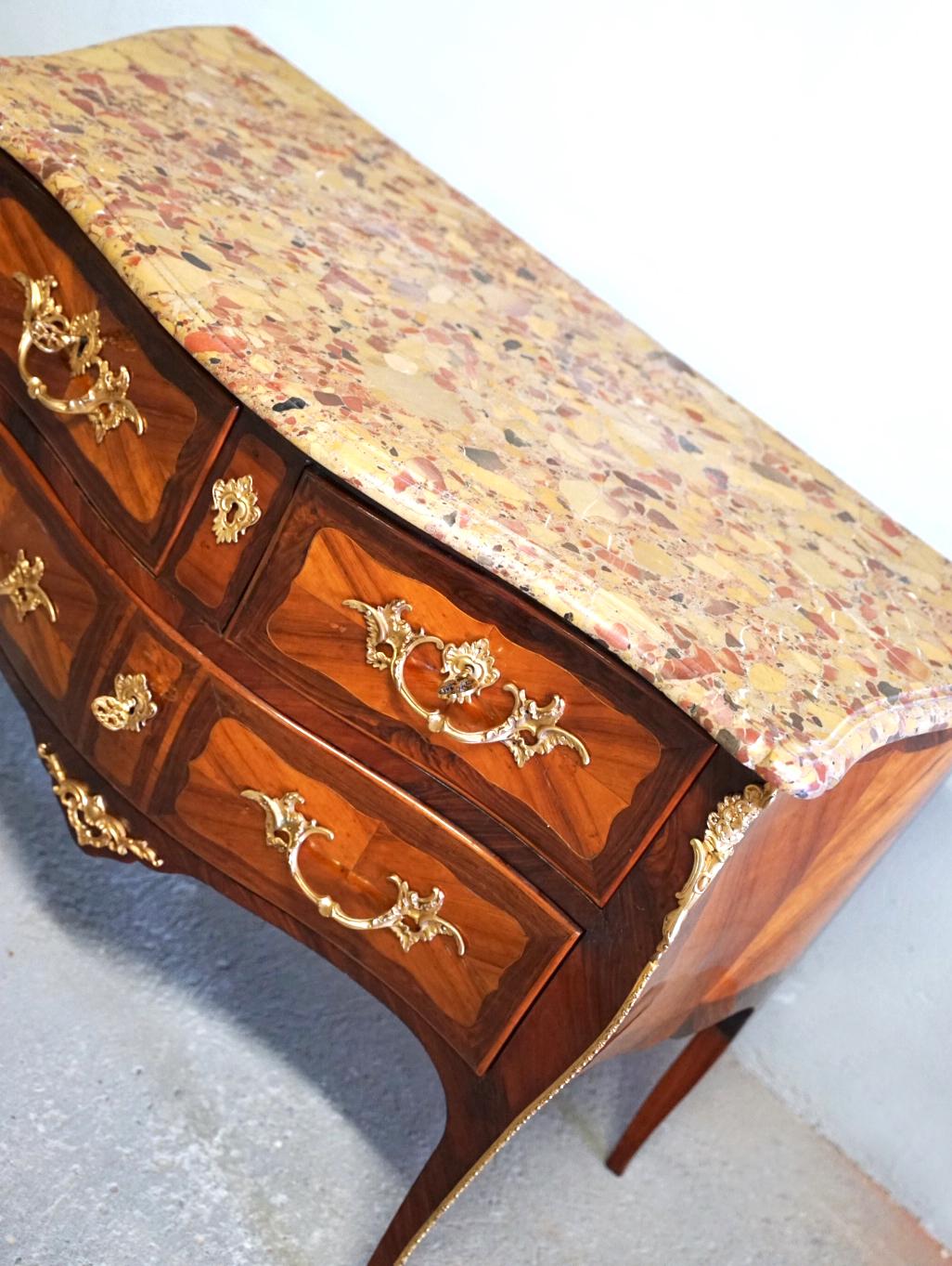 Malle Louis Noël Stamped Wooden Chest Of Drawers, Paris 18th Century For Sale 8