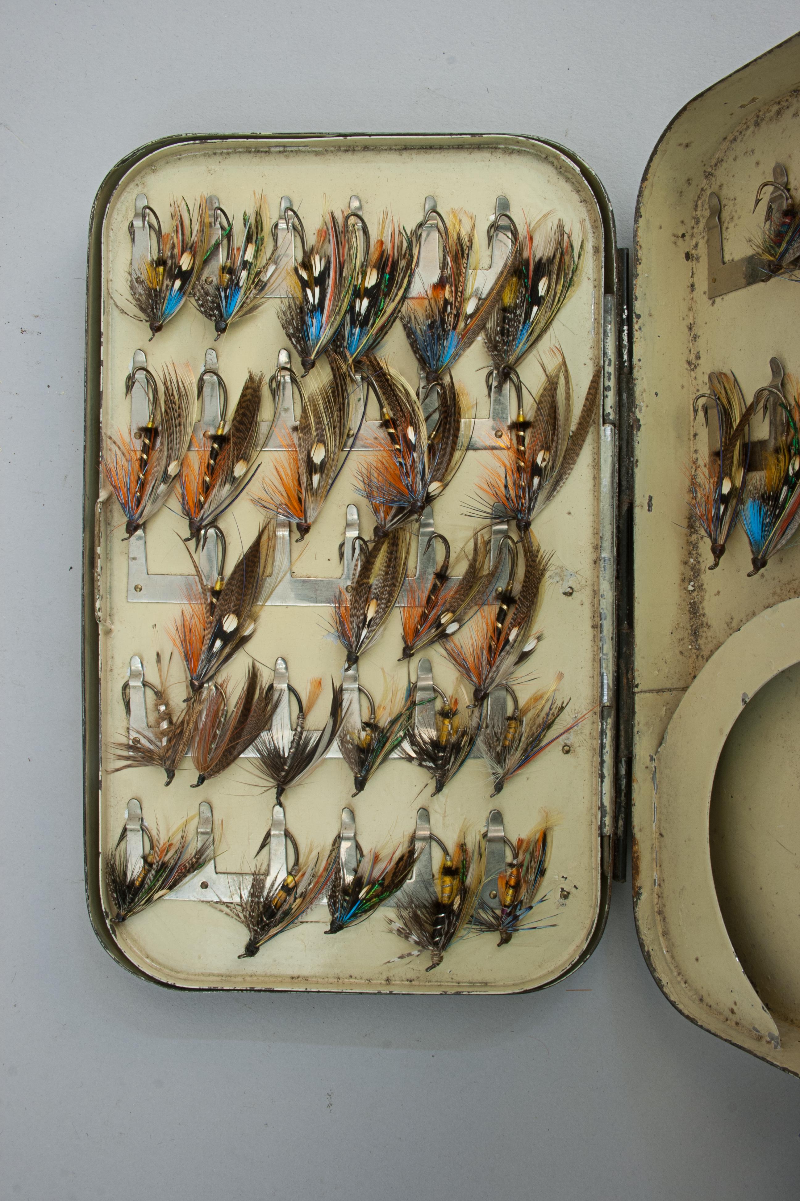 Malloch Of Perth Caja para Moscas de Pesca Japonesa Negra Estaño en venta