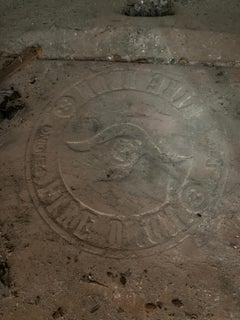 Malm Fire Drum 3 Black Porcelain Free-Standing Fireplace with Metal Hood