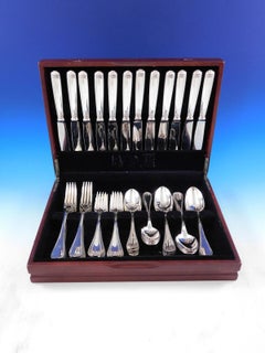 Malmaison by Christofle France Silverplate Flatware Service Set 60 Pieces Dinner