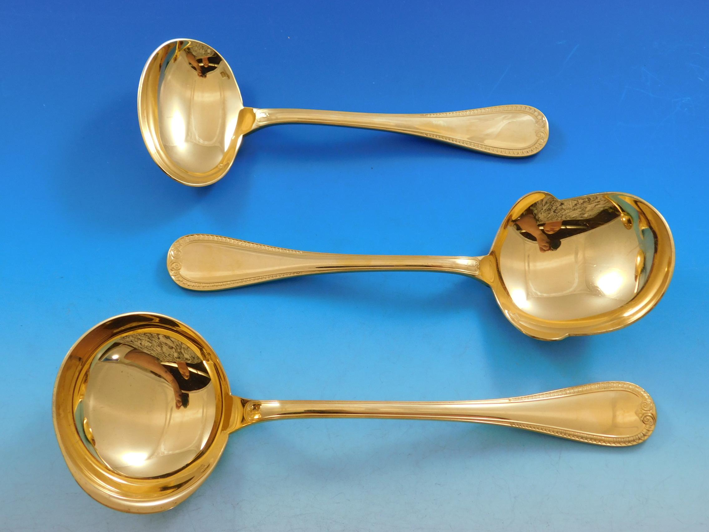 Malmaison by Christofle Silverplate Silverware Service for 12 Set 183 Pcs Gold 5