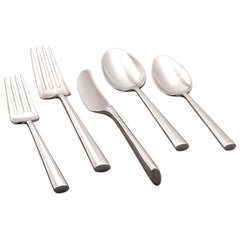 Malmo by Kate Spade NY Stainless Steel Flatware Set Service for 12 New 60 Pieces