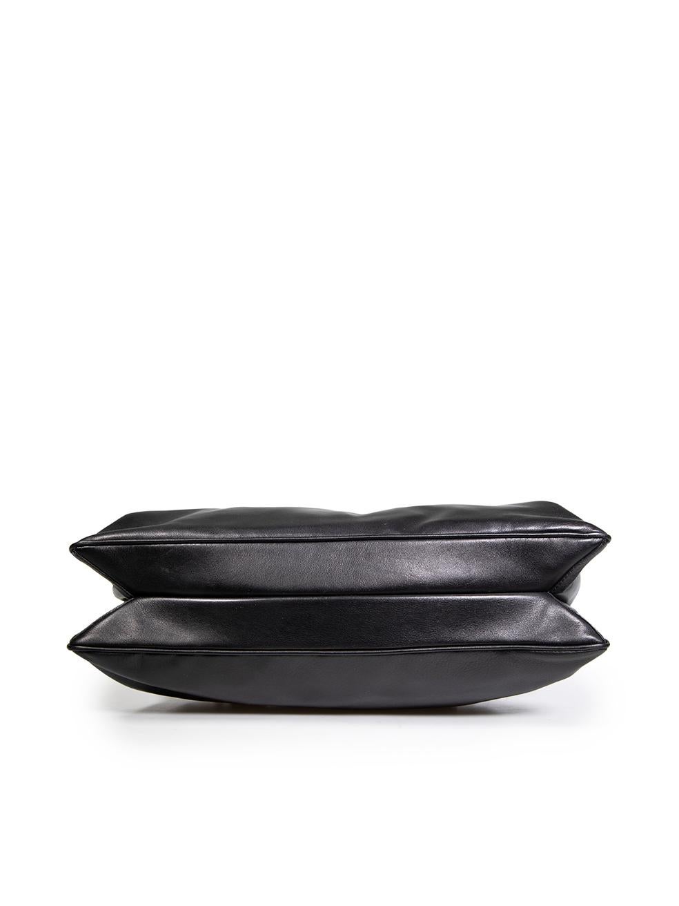 Women's Malo Black Leather Woven Strap Shoulder Bag For Sale