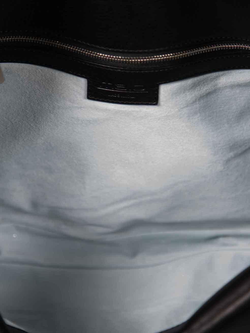 Malo Black Leather Woven Strap Shoulder Bag For Sale 1
