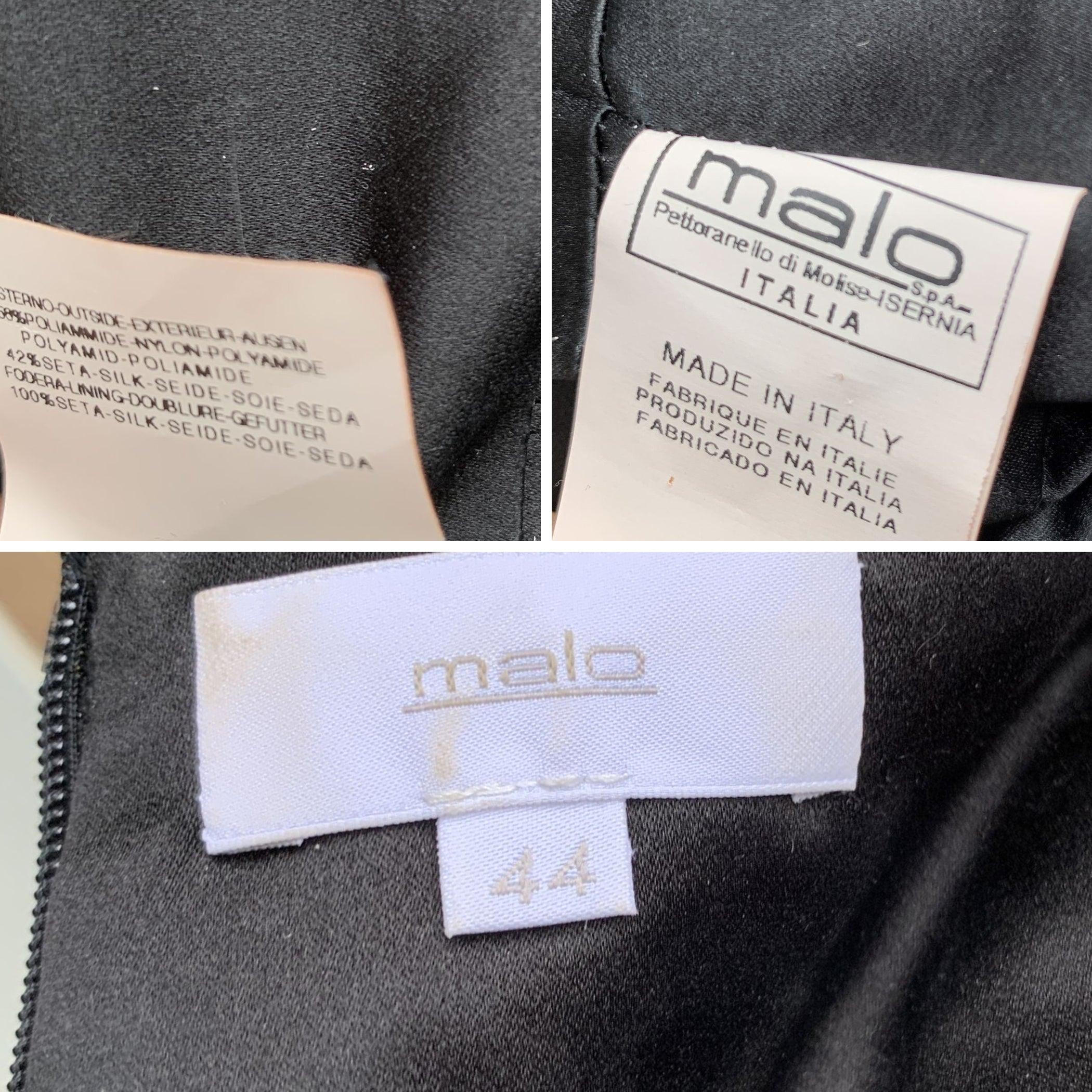 De las mujeres Malo Negro Blanco Vestido sin mangas bordado con cuentas Talla 44 IT en venta