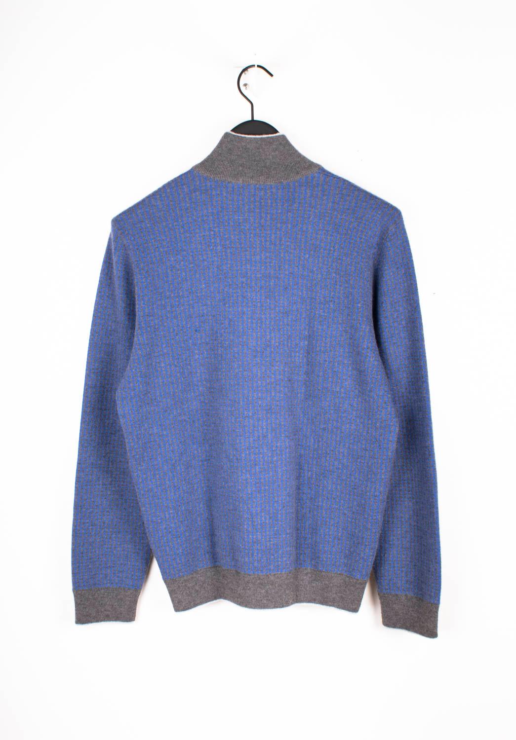 Malo Uomo Maglione con zip intera in cashmere Taglia IT50/L in vendita 1