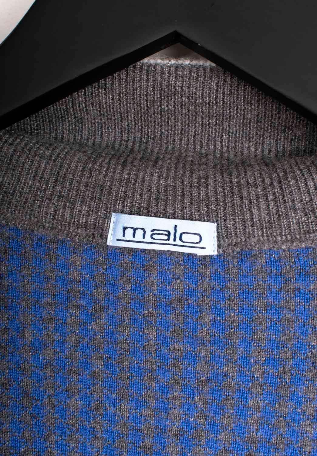 Malo Uomo Maglione con zip intera in cashmere Taglia IT50/L in vendita 3