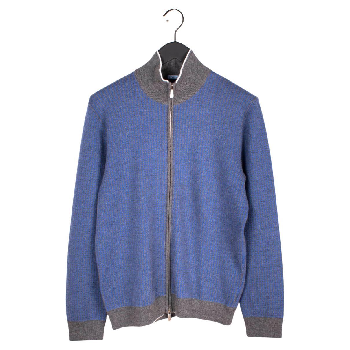 Malo Uomo Maglione con zip intera in cashmere Taglia IT50/L in vendita