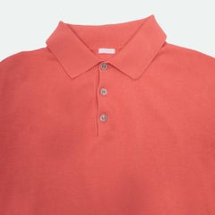 Malo Herren-Poloshirt, zartrosa, Baumwolle, Größe IT50 M, sehr guter Zustand