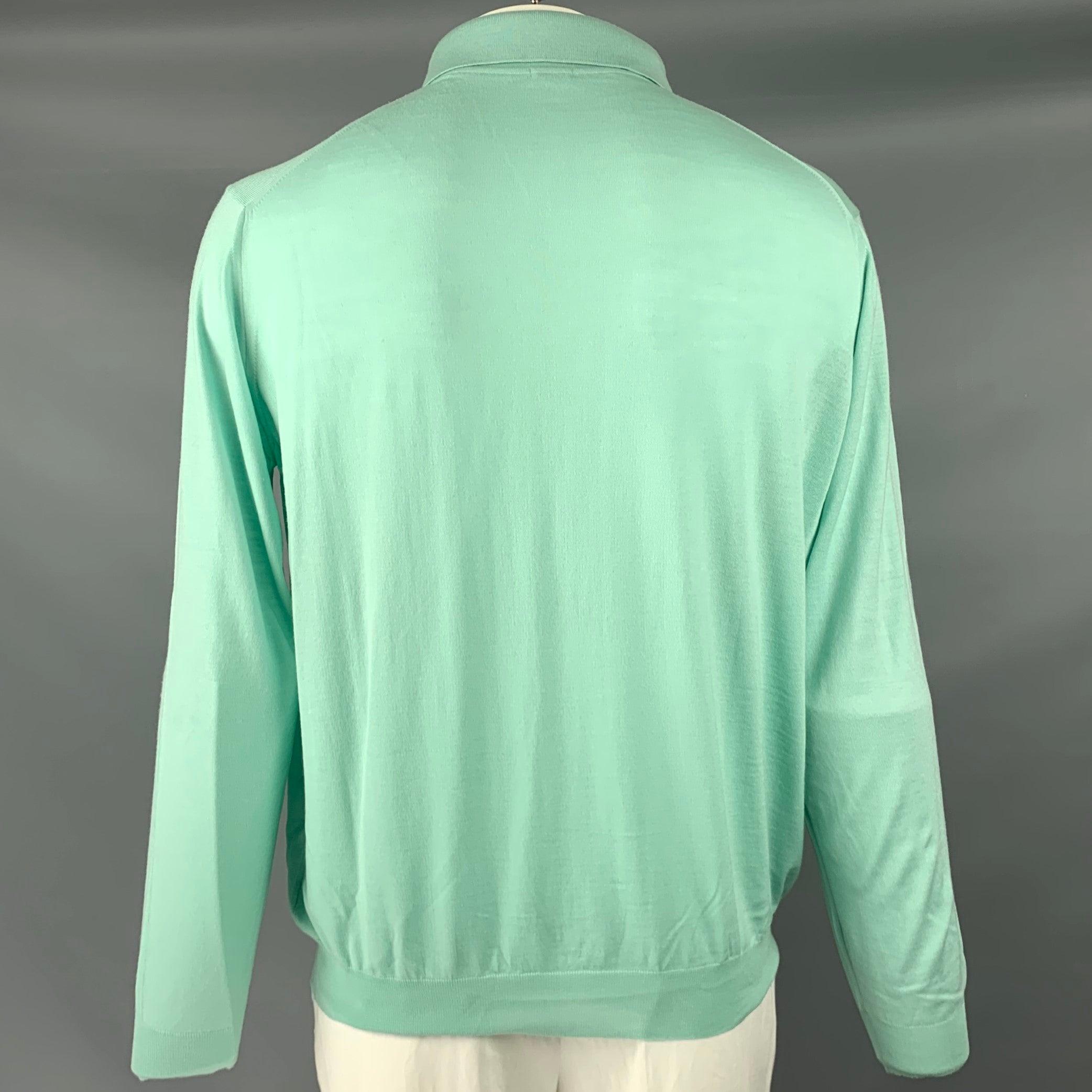 MALO Talla XXL Polo de punto de lana verde menta Verde en venta