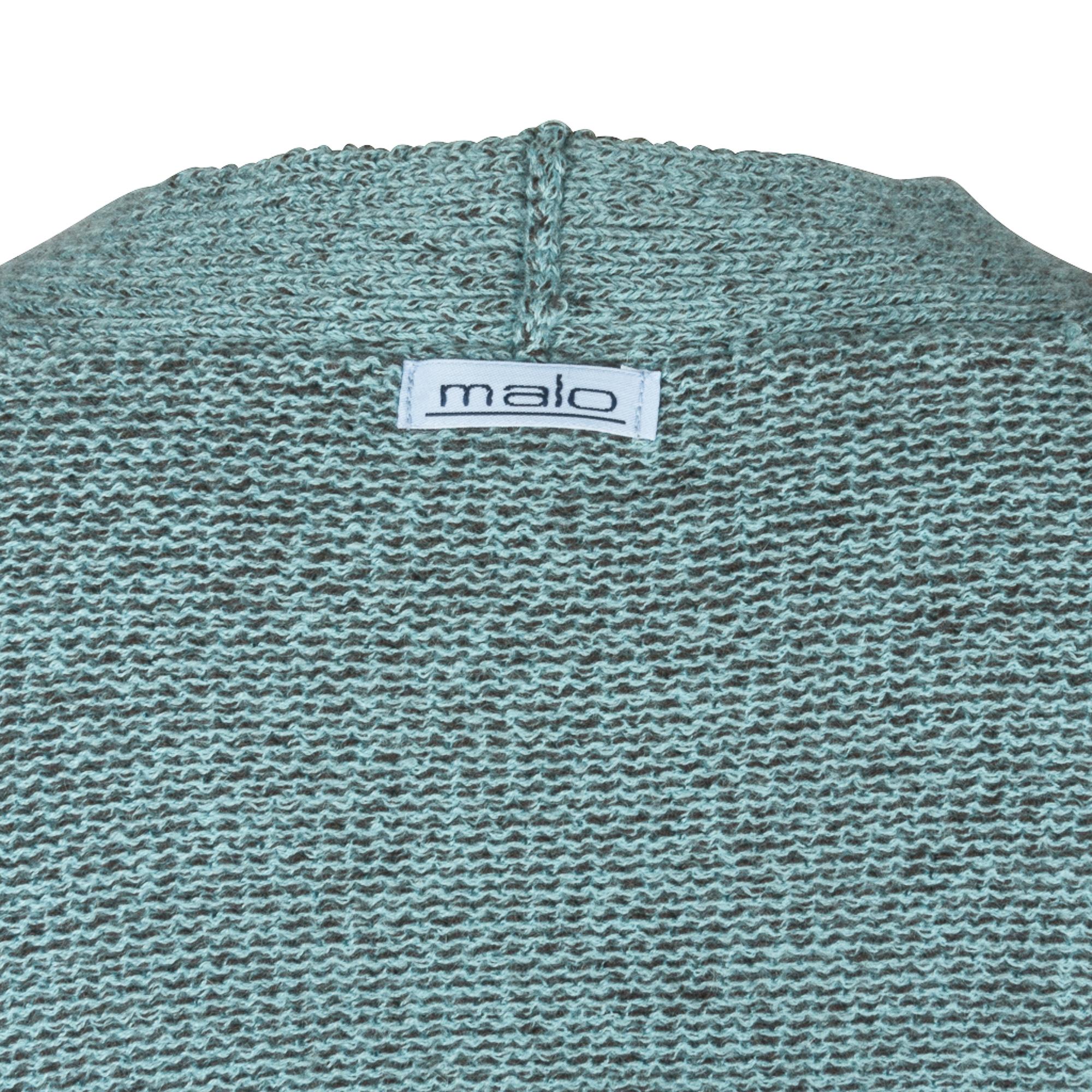 Malo Sweater Cashmere Blue / Brown Safety Pin 42 / 8 For Sale 4