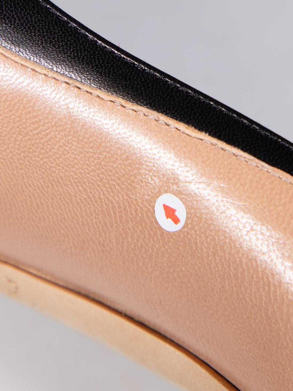 Malone Souliers Escarpins pointus en cuir beige et noir Taille IT 38 en vente 5